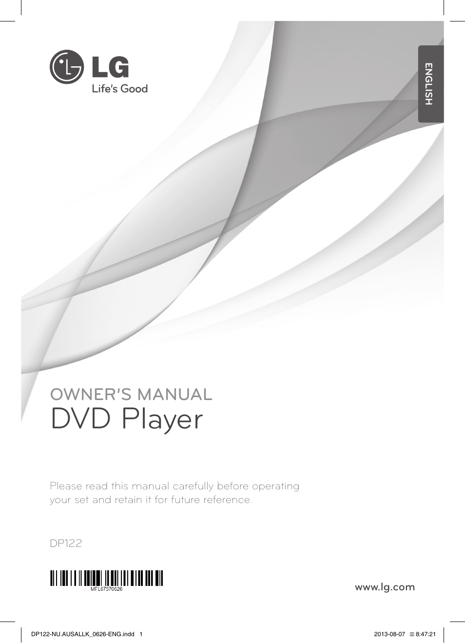 LG DP122 User Manual | 22 pages