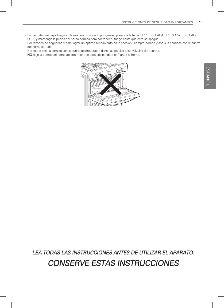Conserve estas instrucciones | LG LDG3015SW User Manual | Page 56 / 93