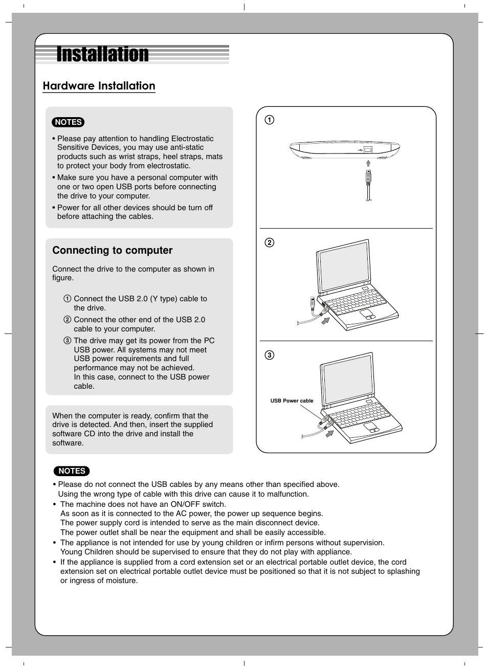 LG GP40LB10 User Manual | 4 pages