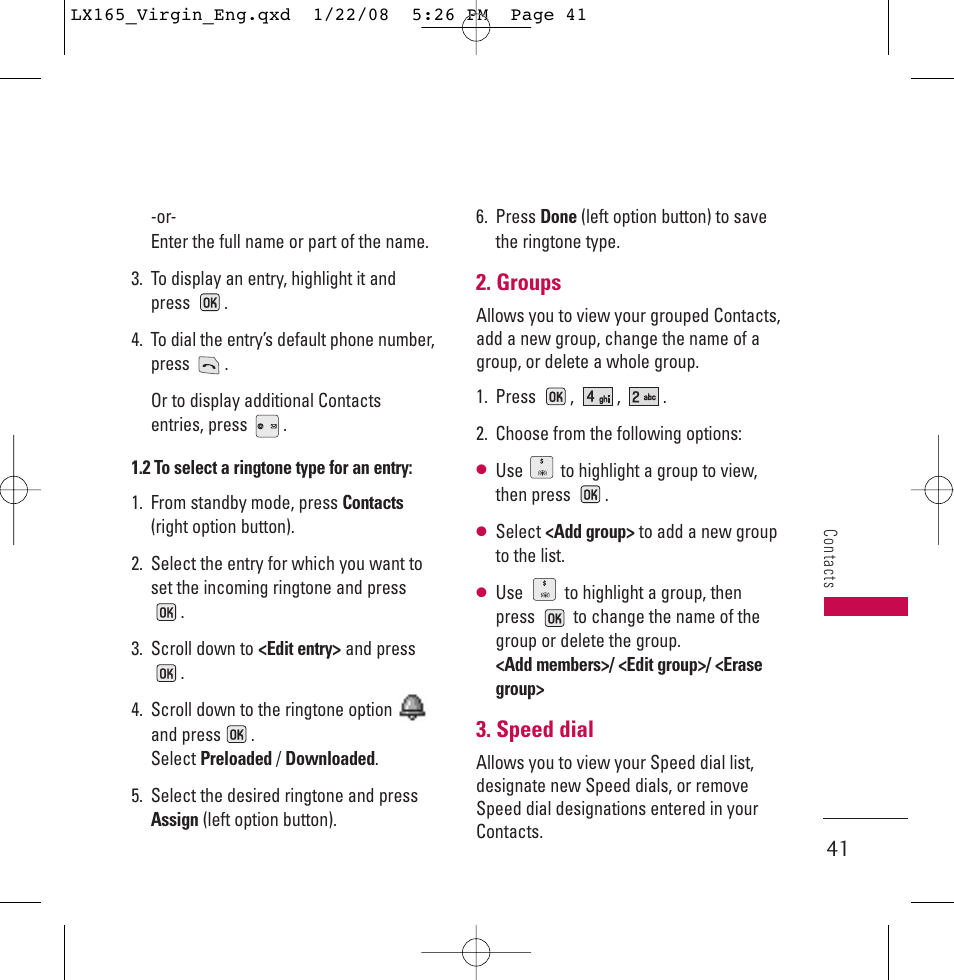 LG LGLX165 User Manual | Page 41 / 90