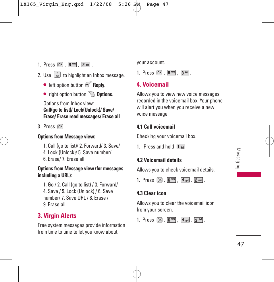 LG LGLX165 User Manual | Page 47 / 90