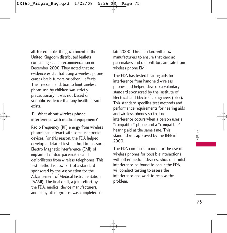 LG LGLX165 User Manual | Page 75 / 90