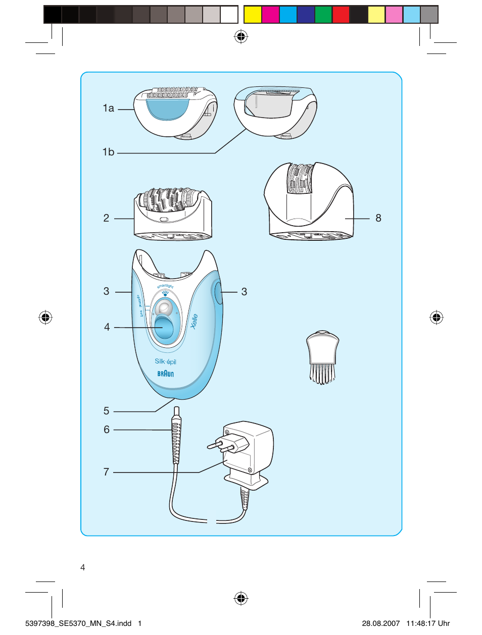 Braun 5370 Silk-épil X'elle User Manual | Page 3 / 50