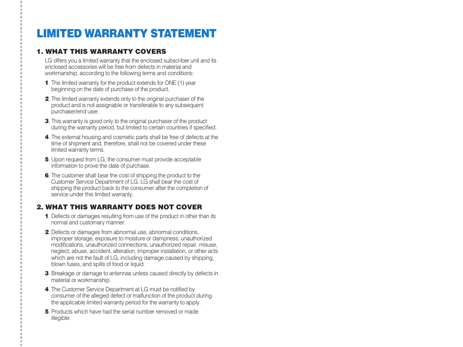 LG G4010 User Manual | 55 pages