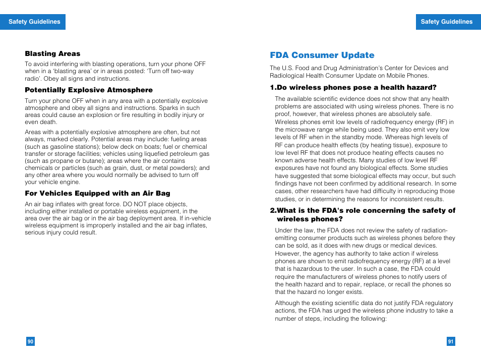 Fda consumer update | LG G4010 User Manual | Page 47 / 55