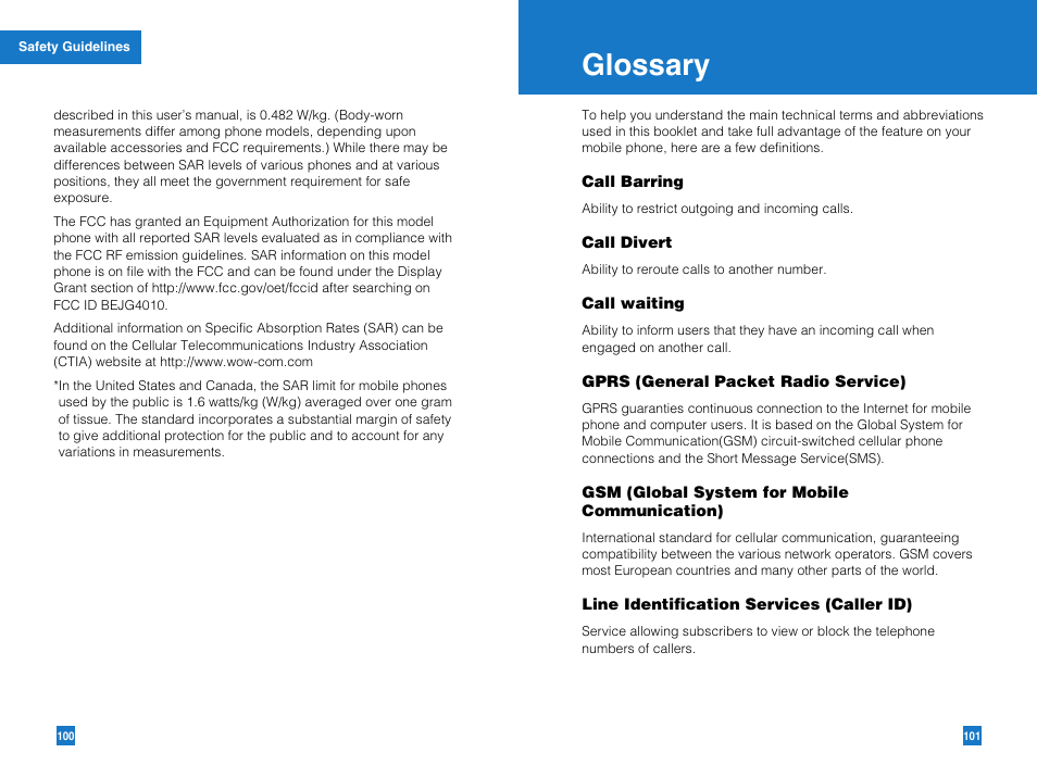 Glossary | LG G4010 User Manual | Page 52 / 55