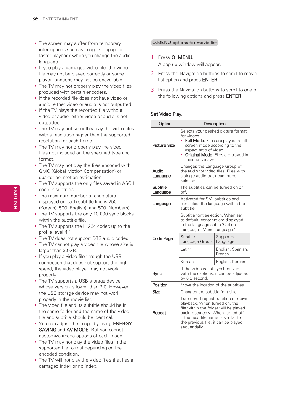 LG 50LS4000 User Manual | Page 36 / 80