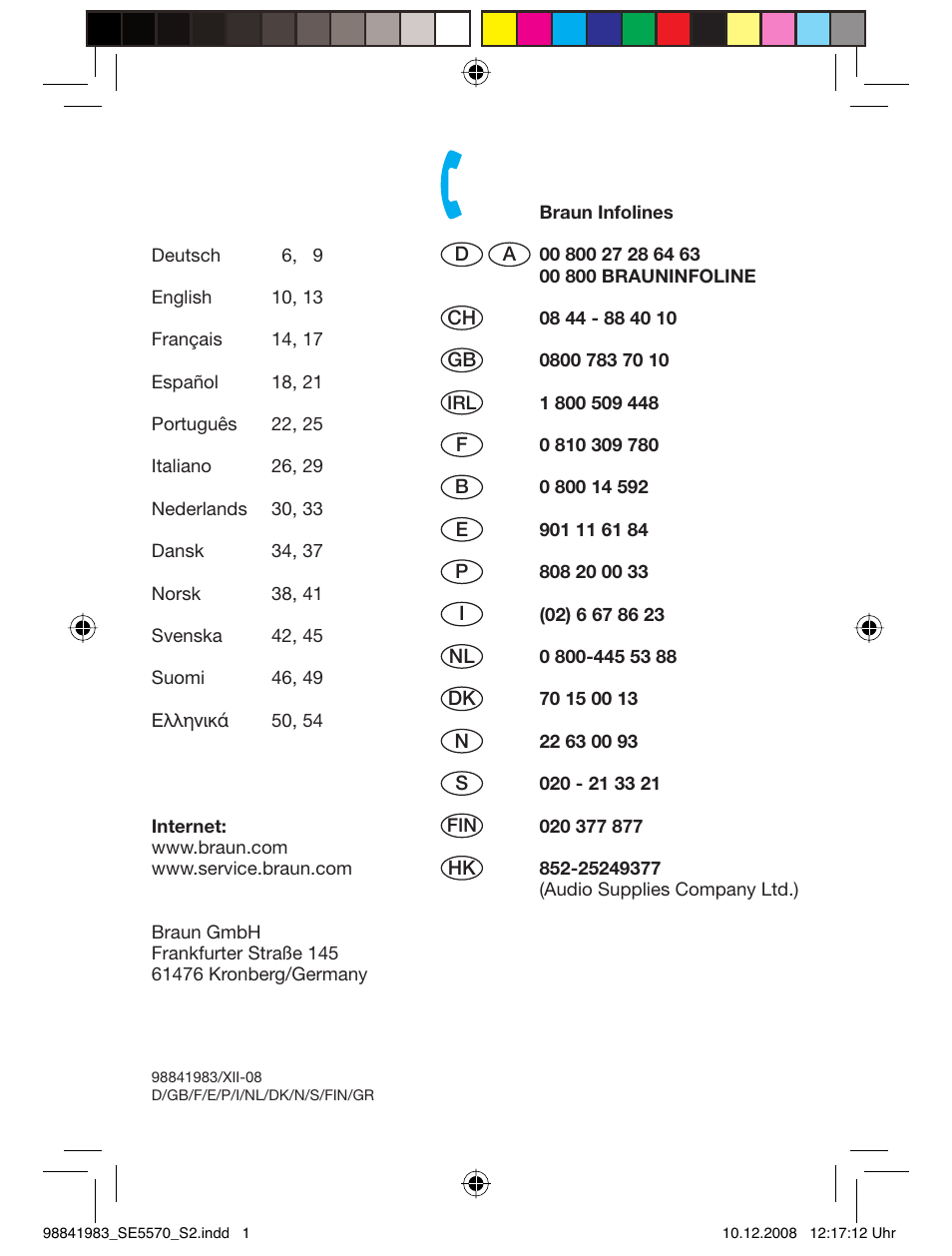 Braun 5570 Silk-épil X'elle User Manual | Page 2 / 53