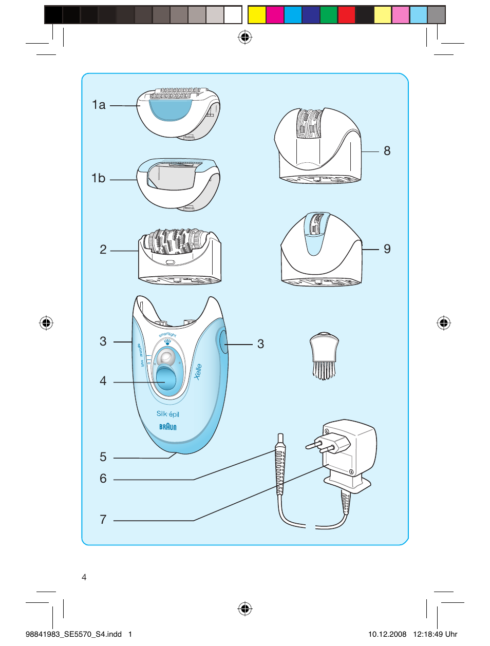 Braun 5570 Silk-épil X'elle User Manual | Page 3 / 53