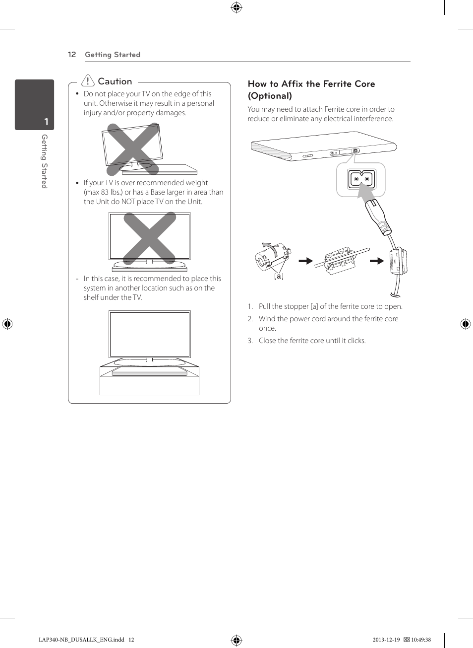 LG LAP347C User Manual | Page 12 / 20