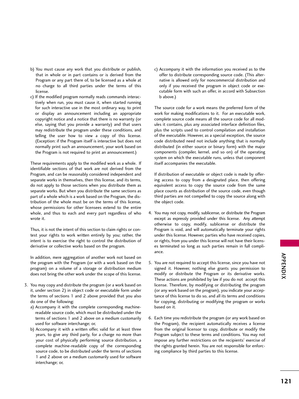 Appendix | LG 19LD350 User Manual | Page 121 / 134
