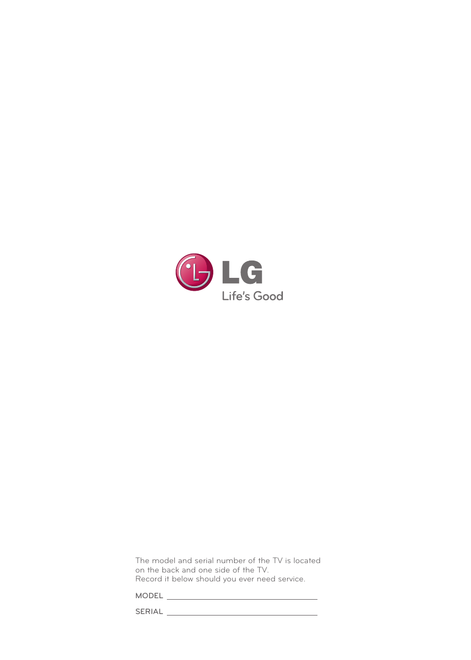 LG 42CS570 User Manual | Page 79 / 79