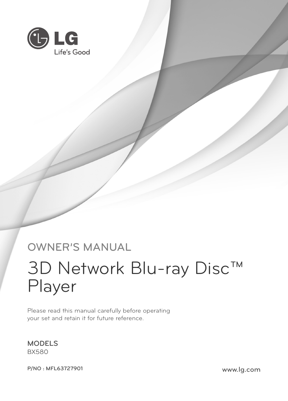 LG BX580 User Manual | 96 pages