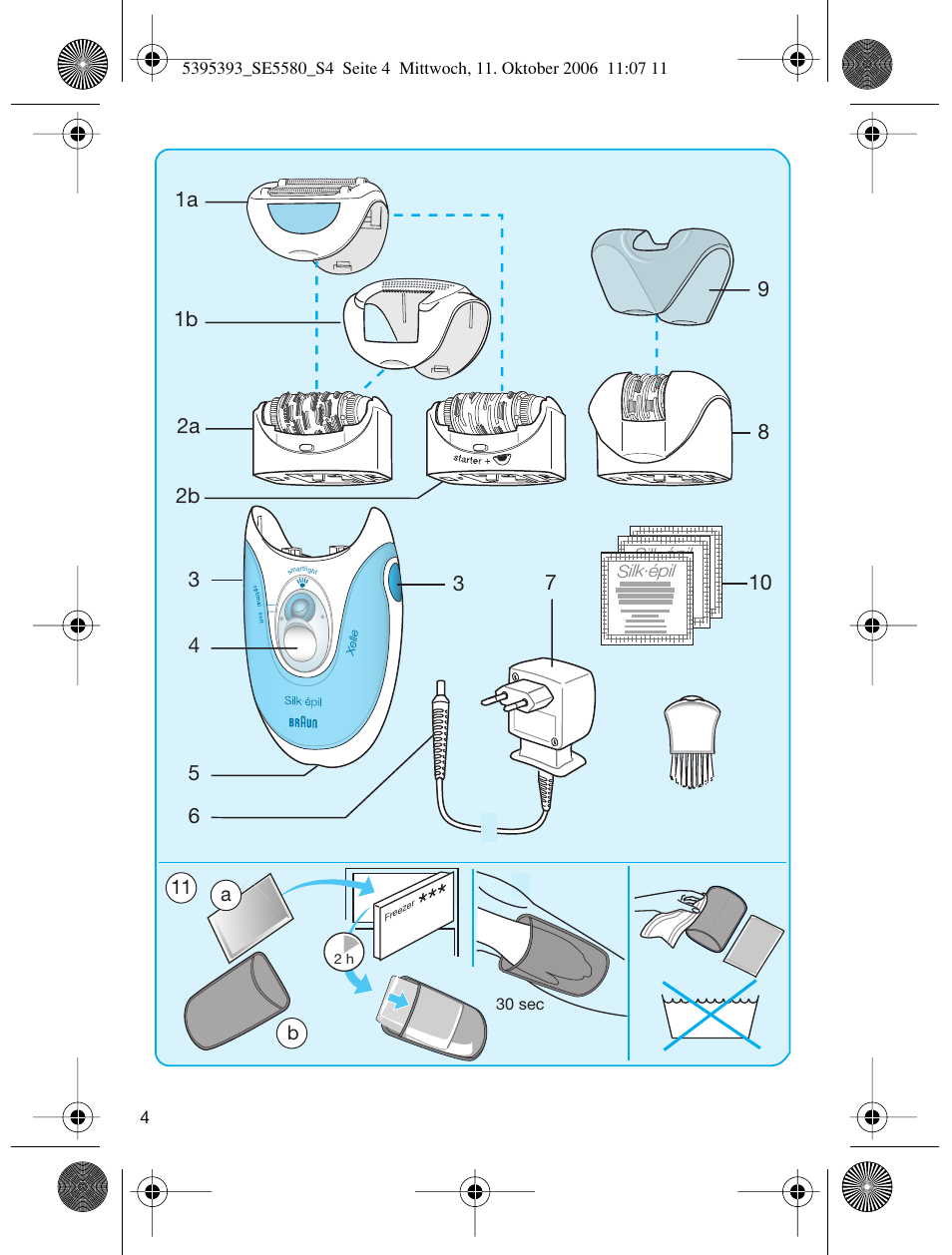 Braun 5580 Silk-épil X'elle User Manual | Page 3 / 68