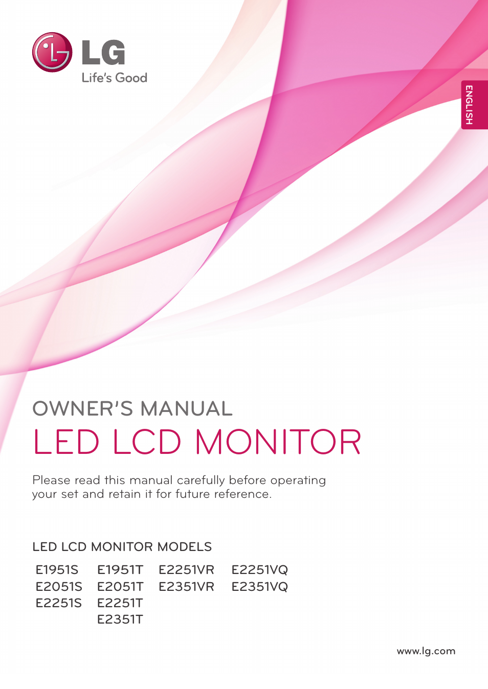 LG E2351T-BN User Manual | 30 pages