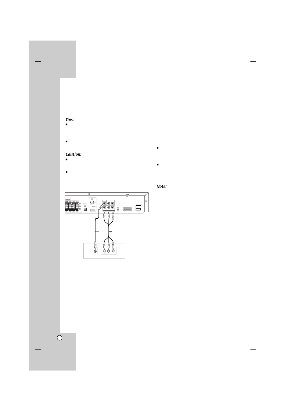 Installation and setup, Tv connection, Hdmi out | Video connection, Component video connection | LG LHT754 User Manual | Page 8 / 33