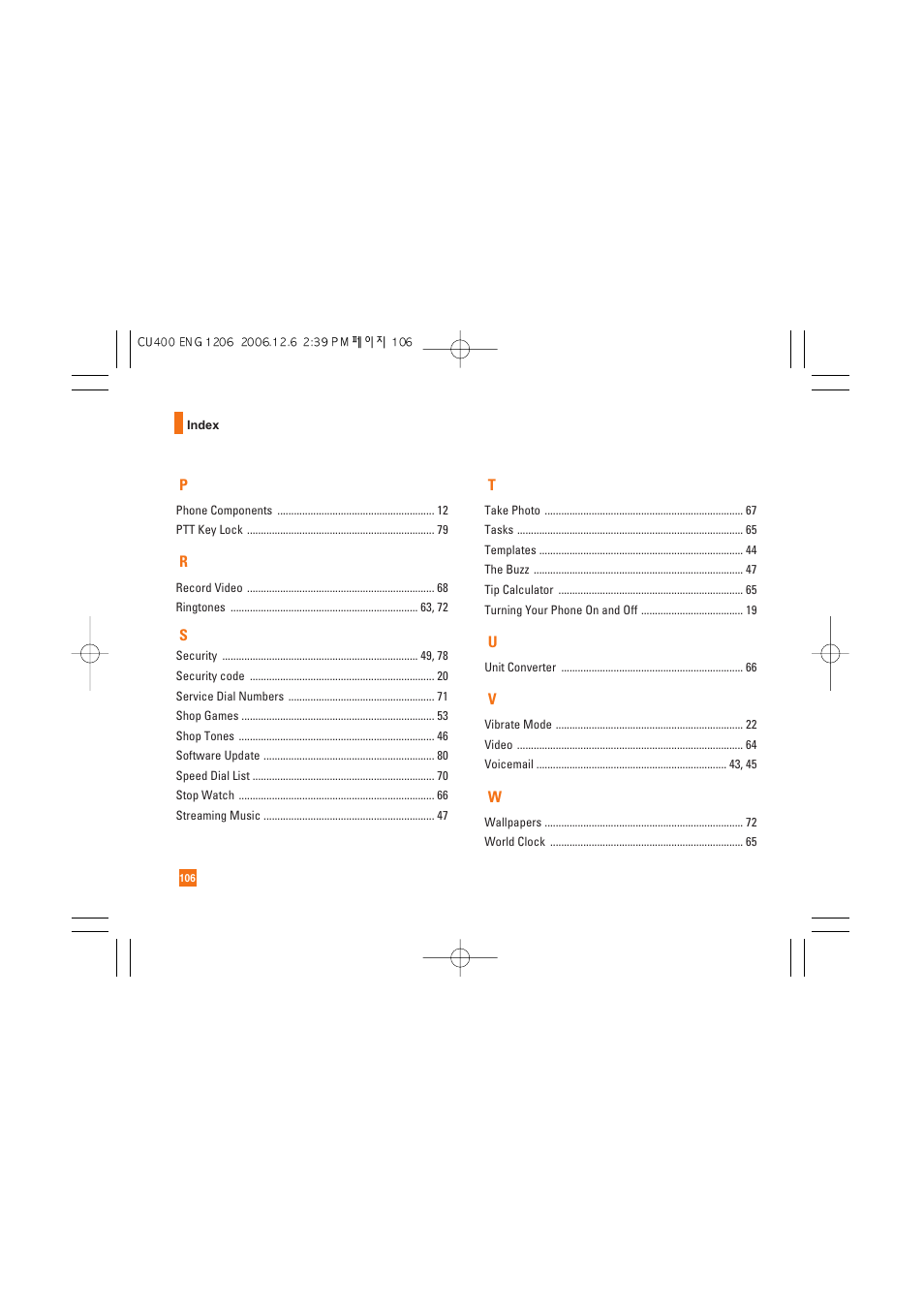 LG CU400 User Manual | Page 110 / 230