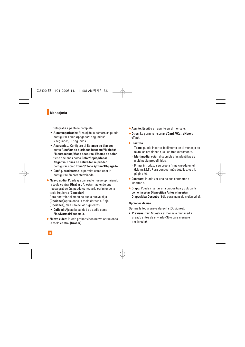 LG CU400 User Manual | Page 150 / 230