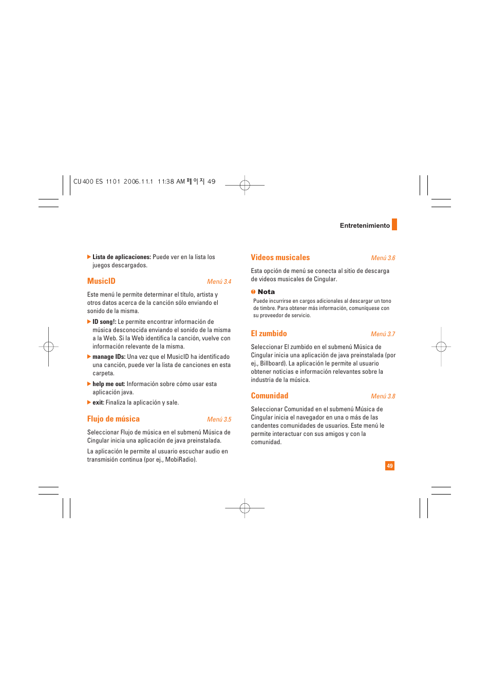 LG CU400 User Manual | Page 163 / 230