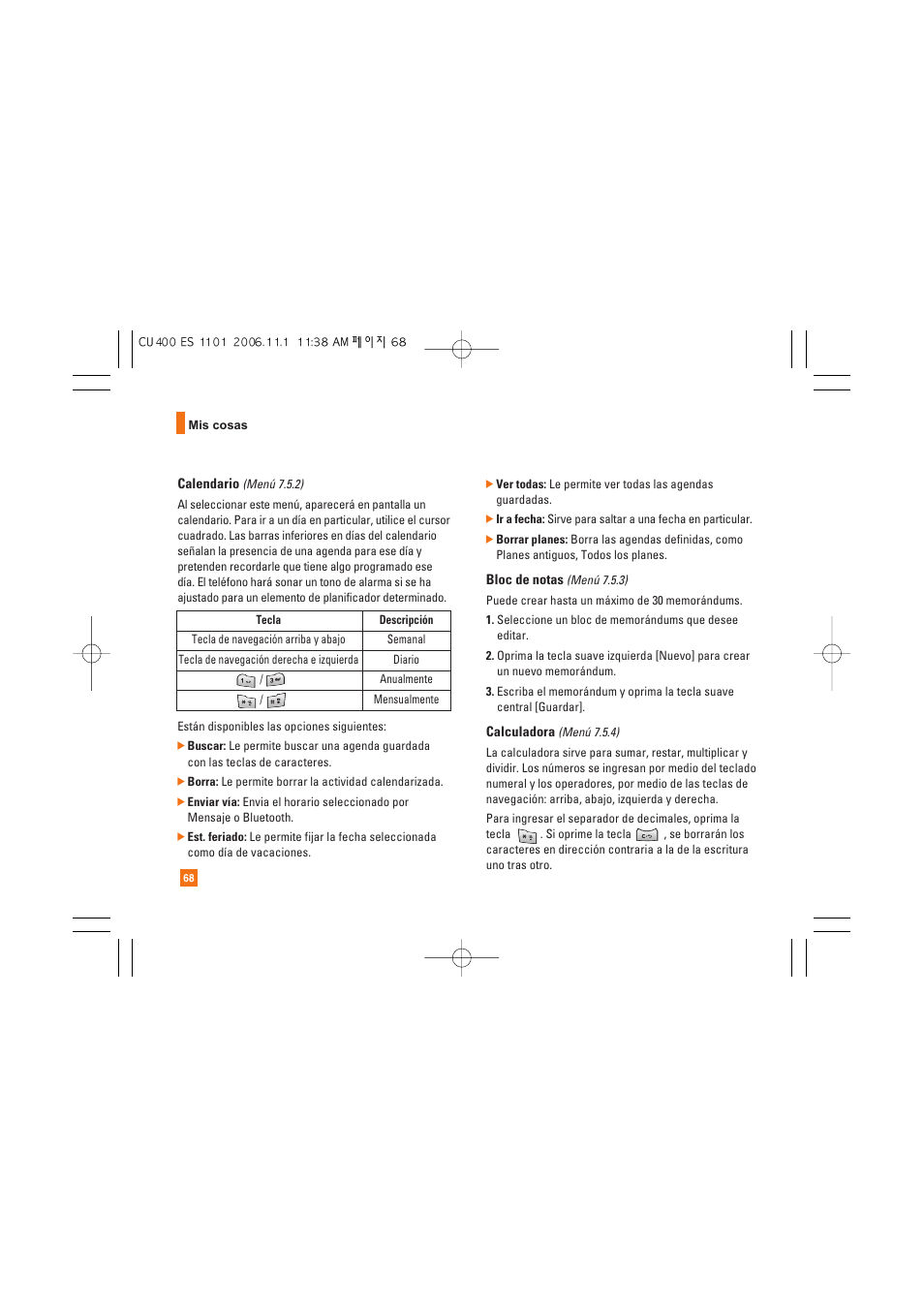 LG CU400 User Manual | Page 182 / 230