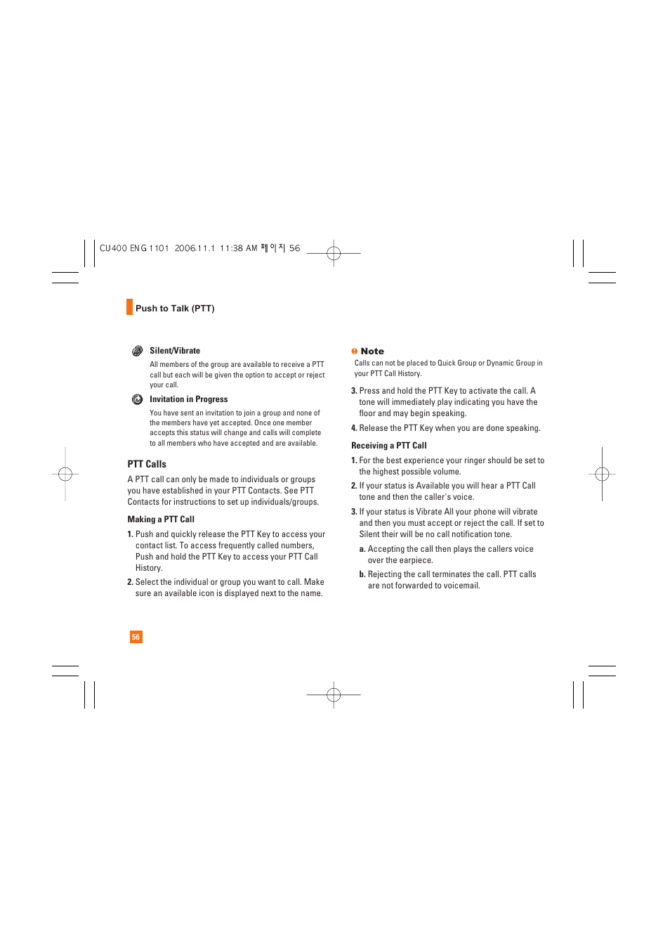 LG CU400 User Manual | Page 60 / 230