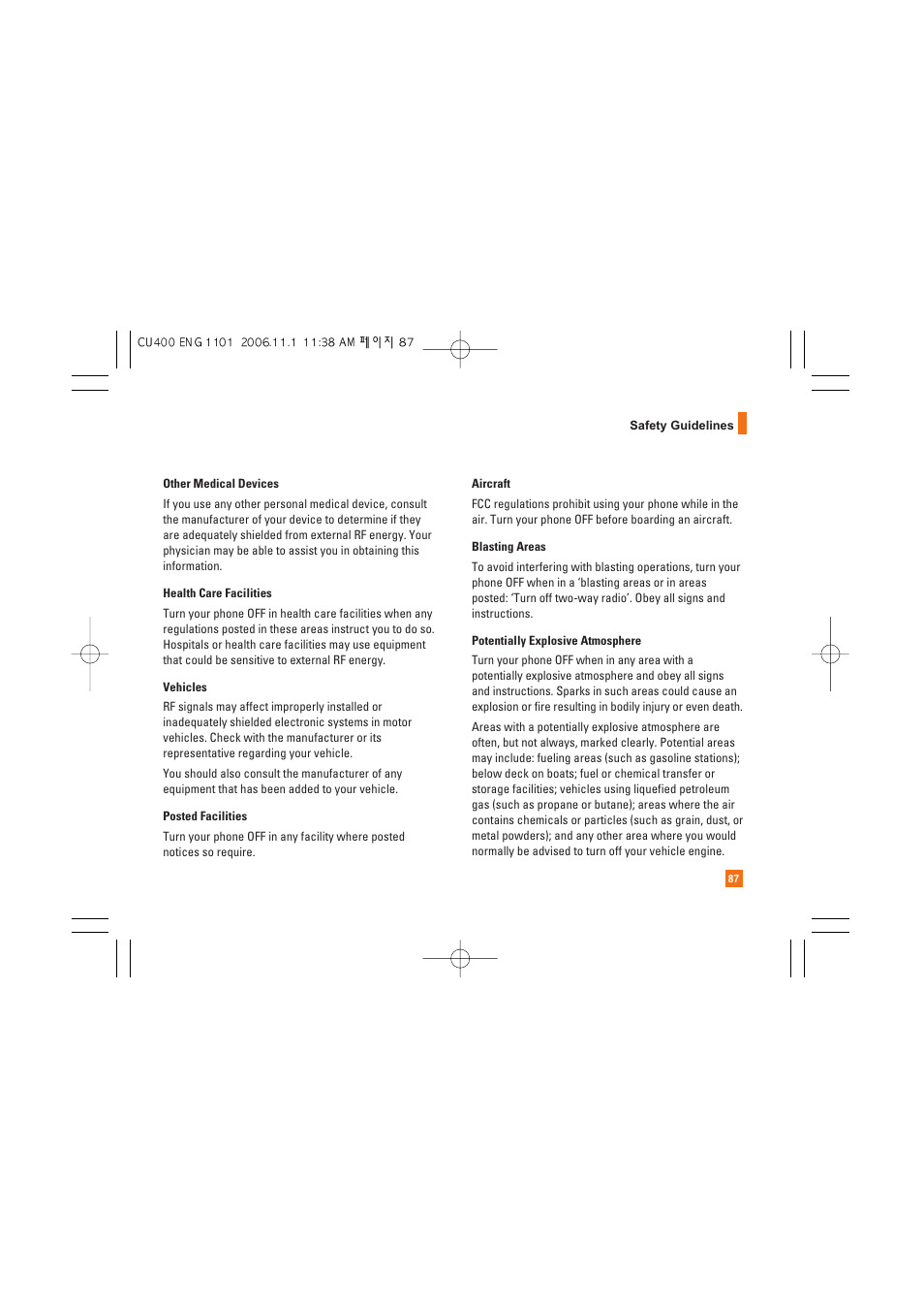 LG CU400 User Manual | Page 91 / 230