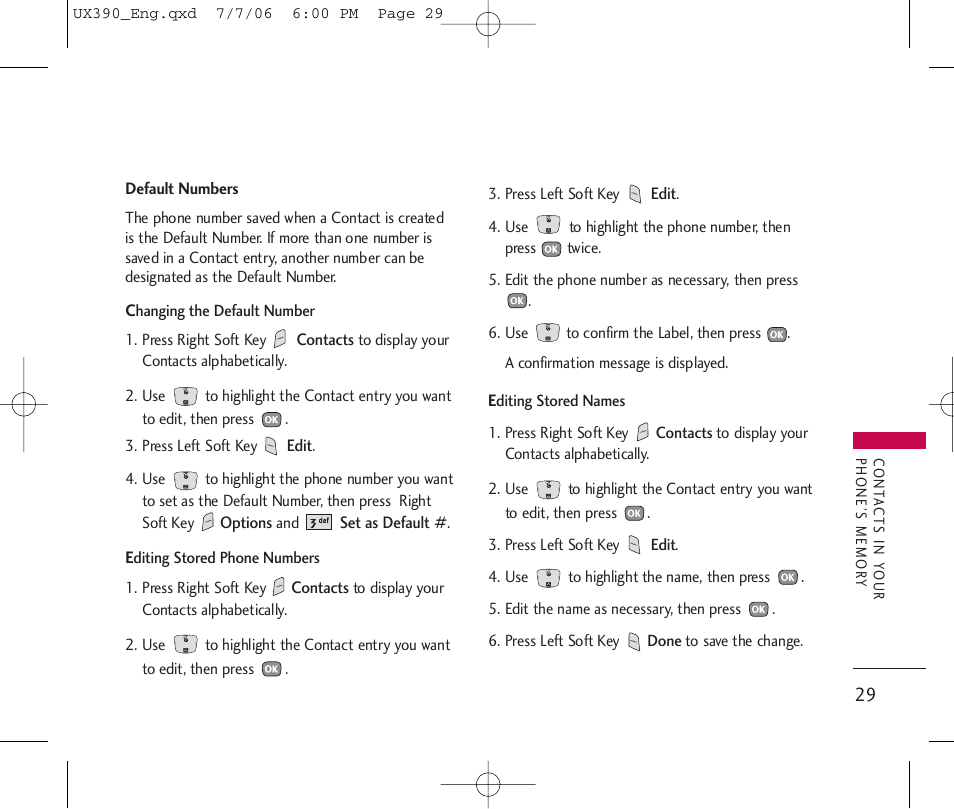 LG UX390 User Manual | Page 29 / 105