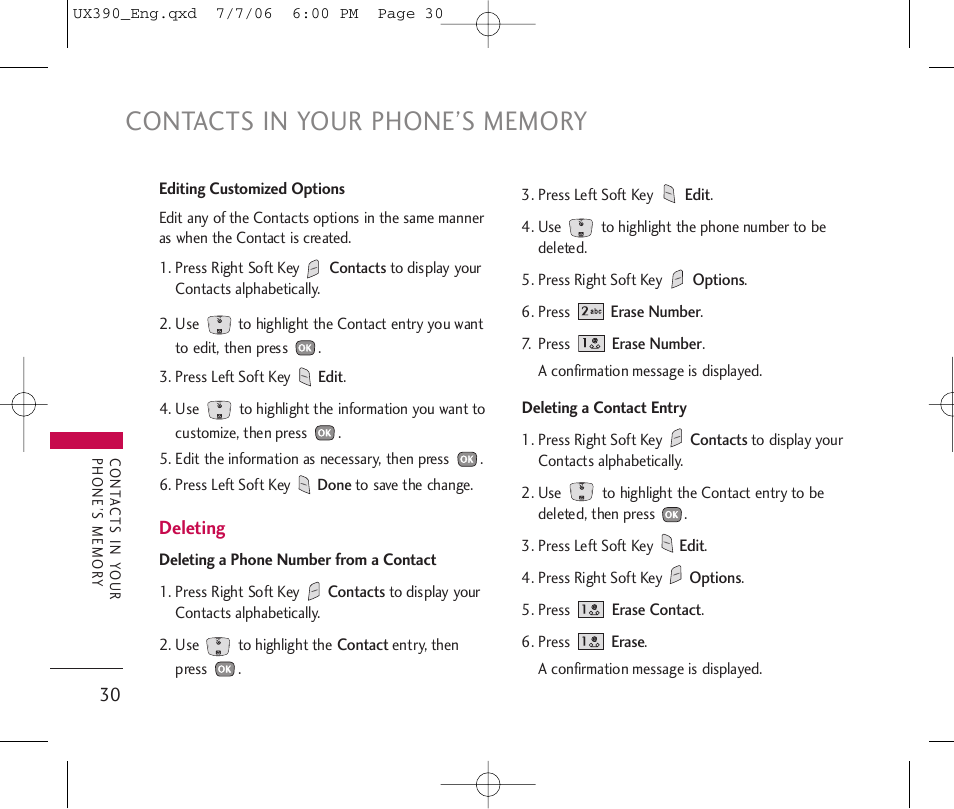 LG UX390 User Manual | Page 30 / 105