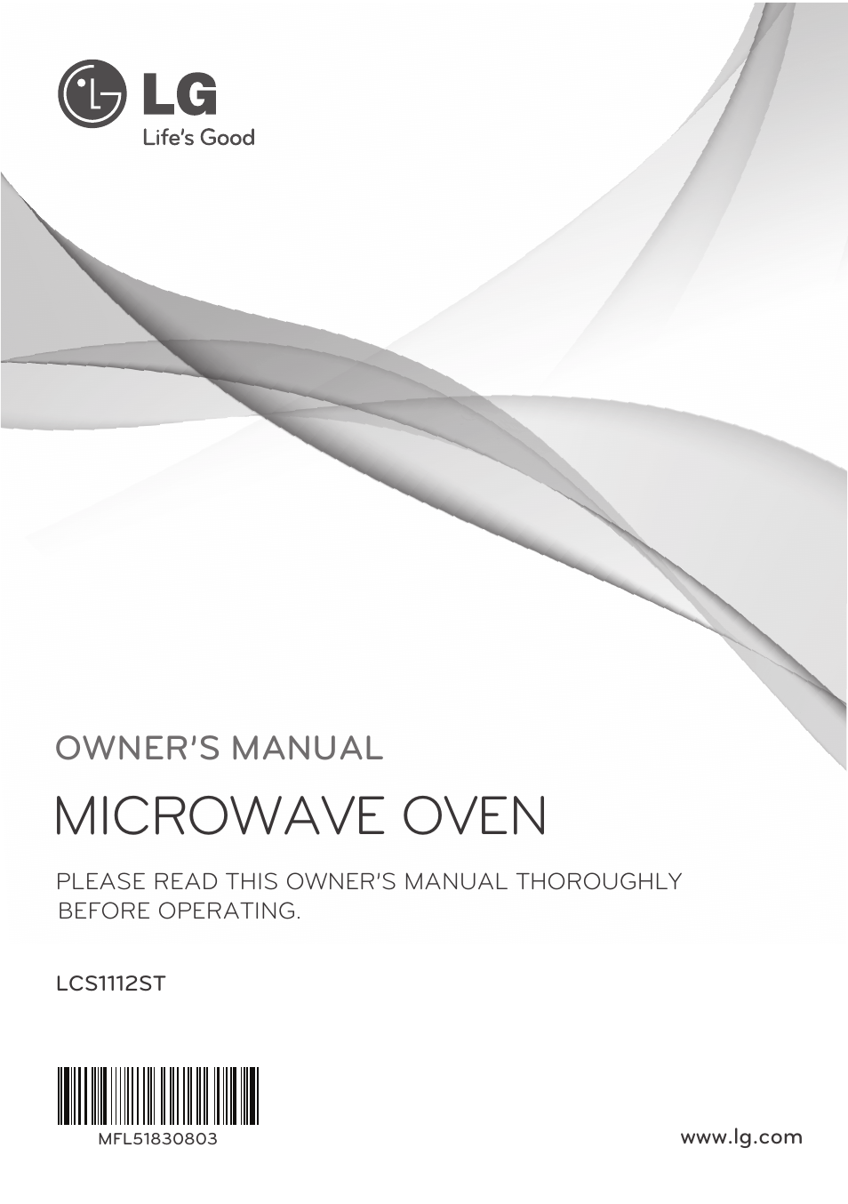 LG LCS1112ST User Manual | 25 pages