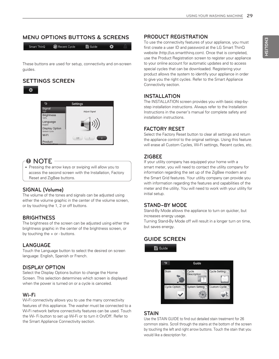 LG WT6001HV User Manual | Page 29 / 92