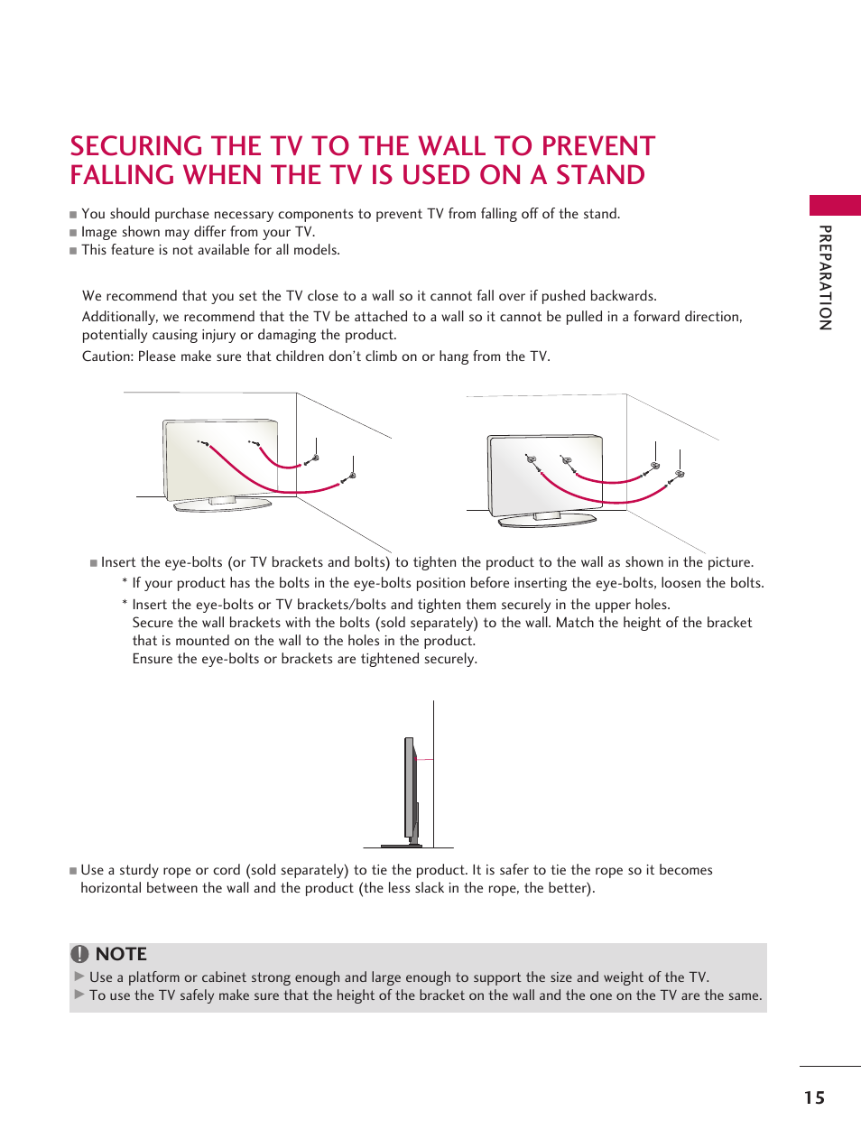 LG 42LD6DDH User Manual | Page 16 / 148