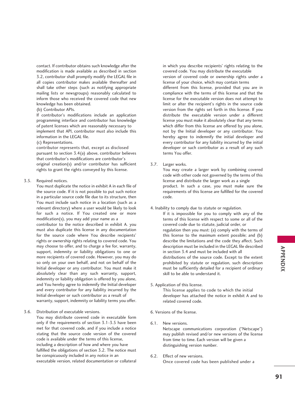 App en d ix | LG 42LD6DDH User Manual | Page 92 / 148