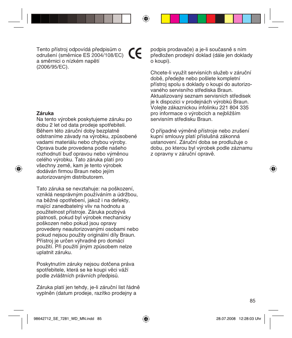 Braun 7281 User Manual | Page 85 / 109