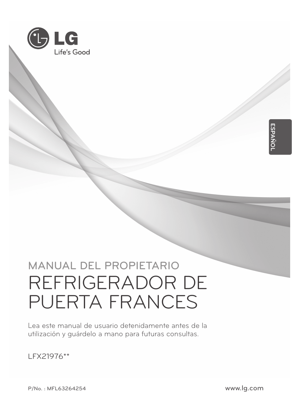 Refrigerador de puerta frances, Manual del propietario | LG LFX21976ST User Manual | Page 109 / 164