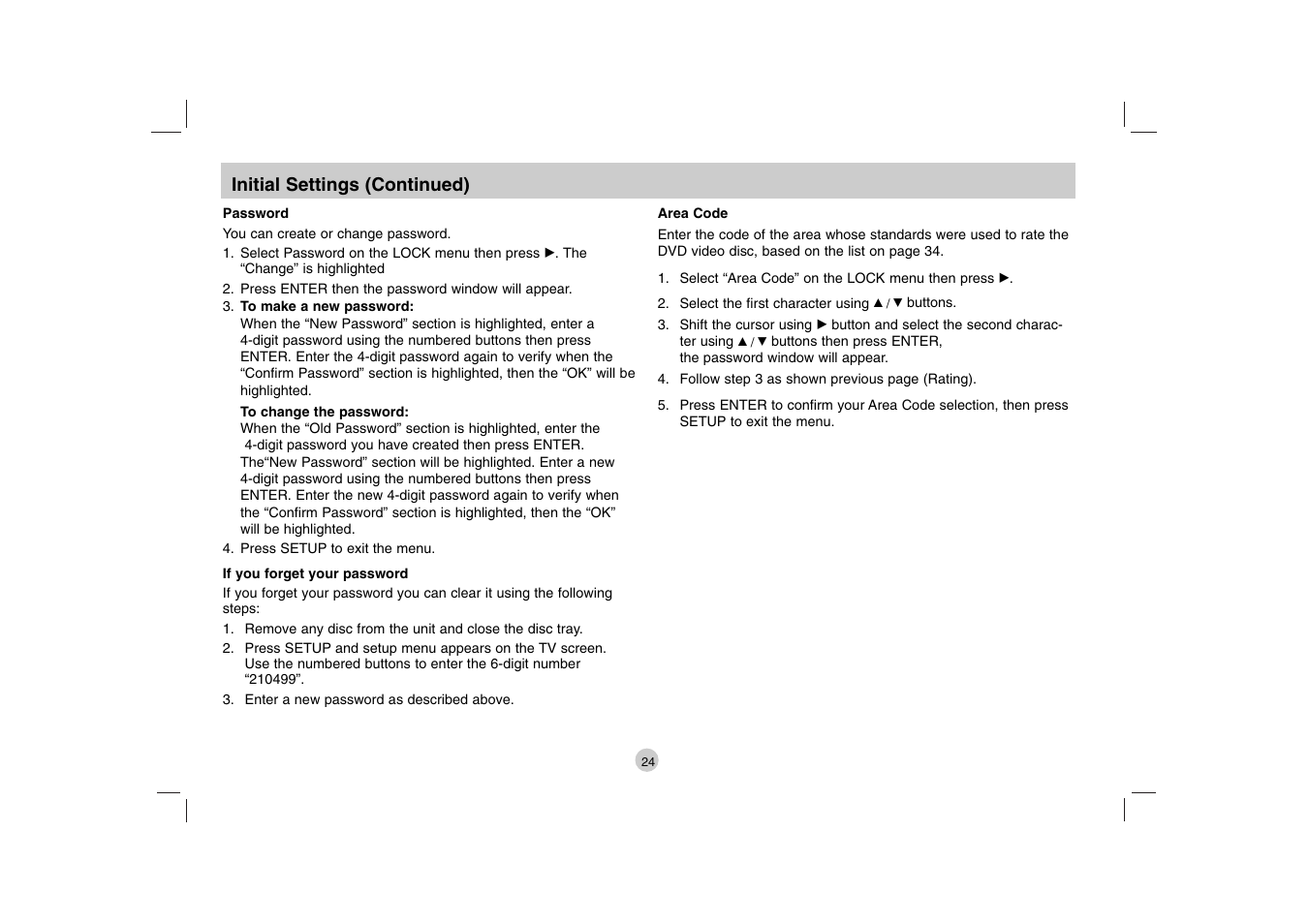 LG DVP615 User Manual | Page 24 / 40