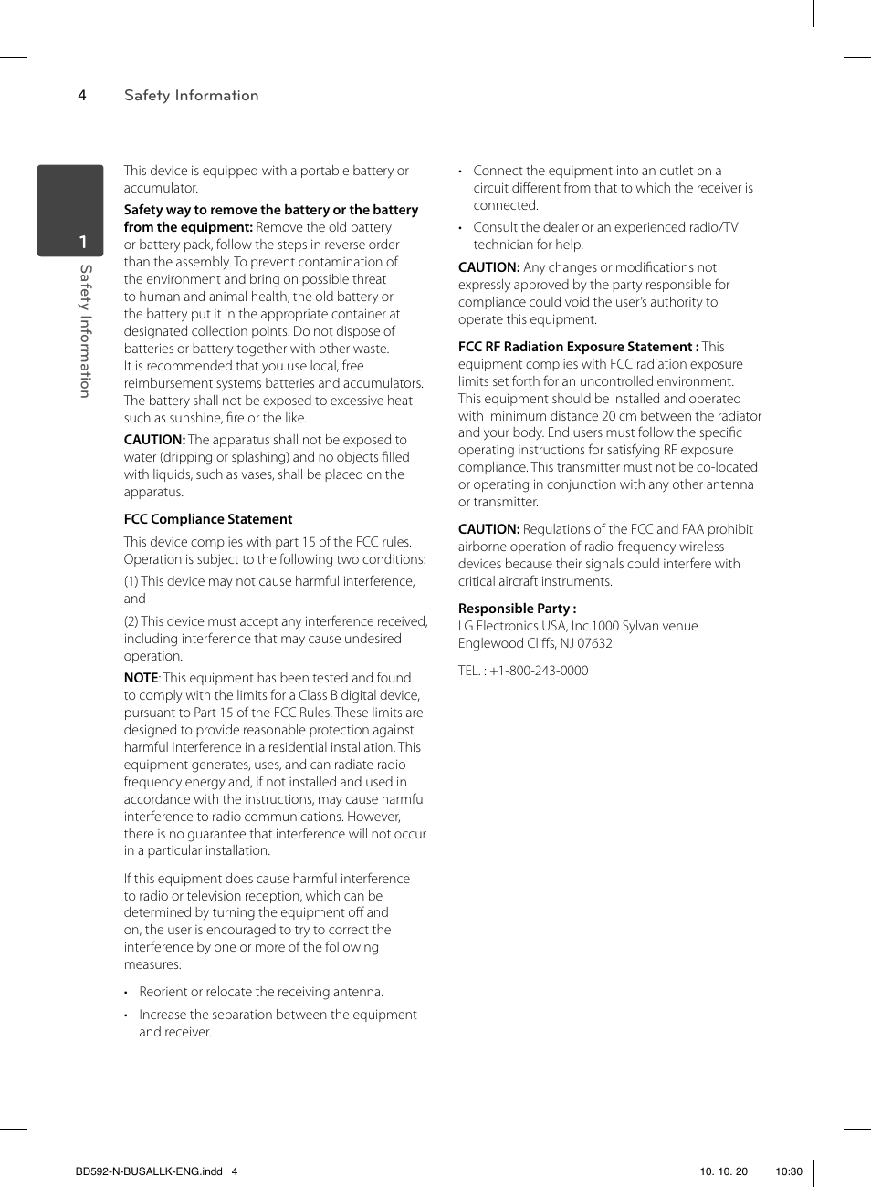 LG BD590 User Manual | Page 4 / 112