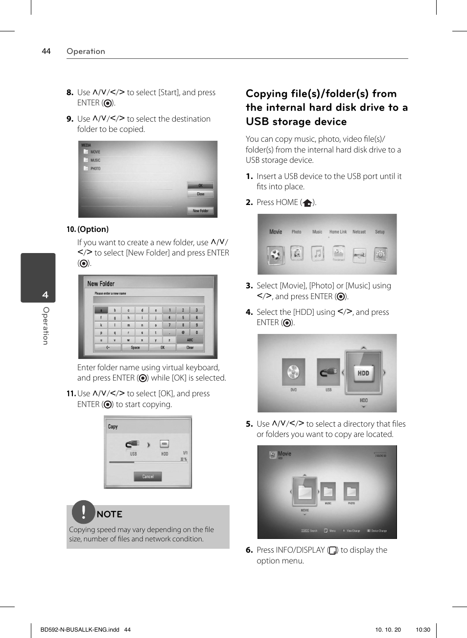 LG BD590 User Manual | Page 44 / 112