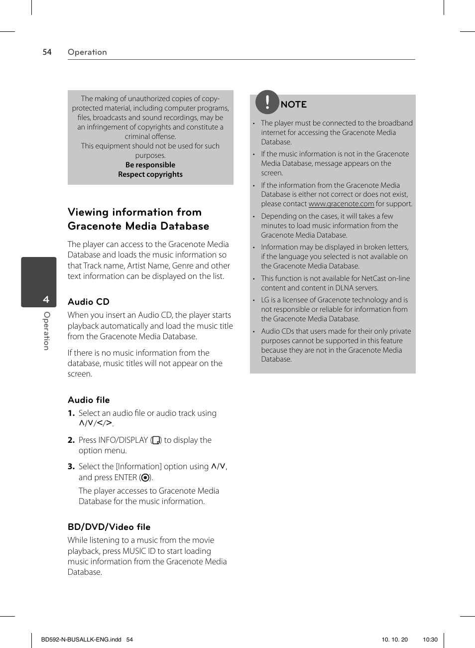 LG BD590 User Manual | Page 54 / 112
