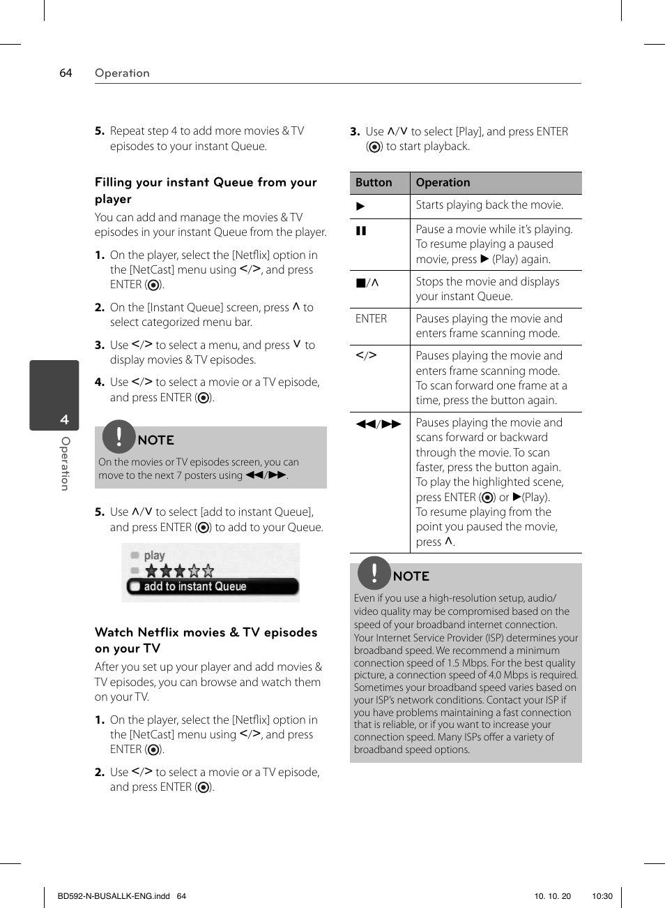 LG BD590 User Manual | Page 64 / 112