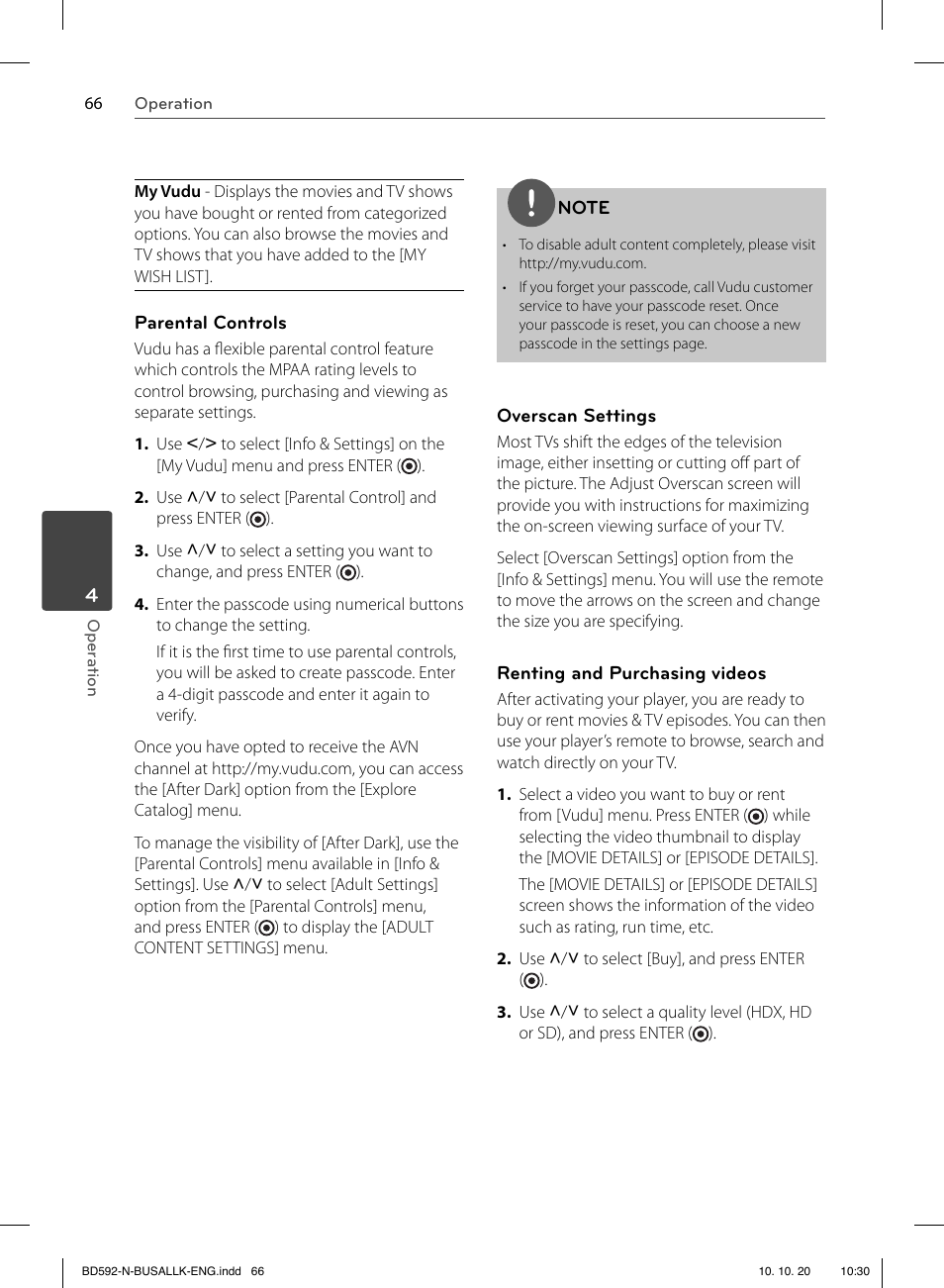 LG BD590 User Manual | Page 66 / 112
