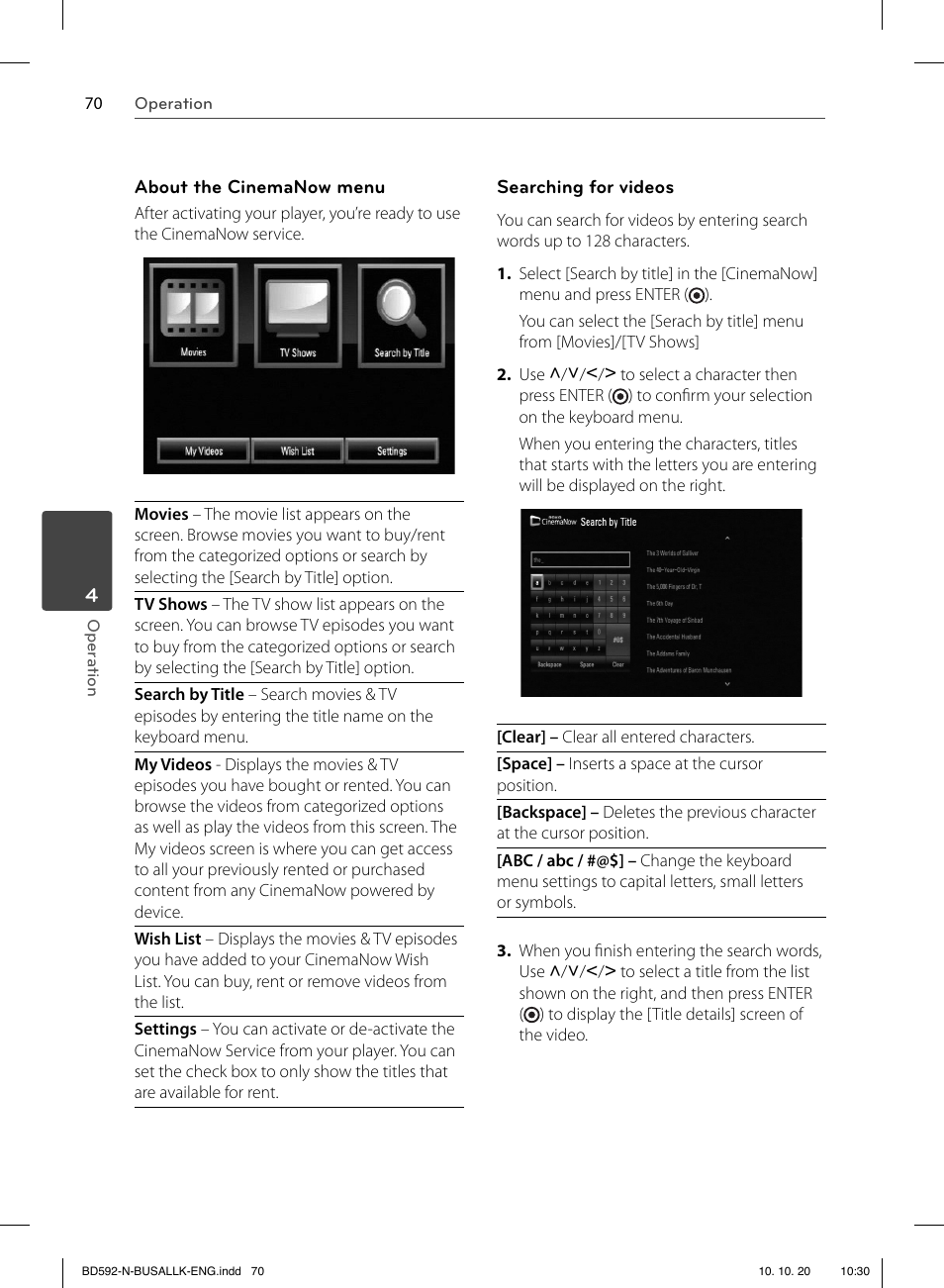 LG BD590 User Manual | Page 70 / 112