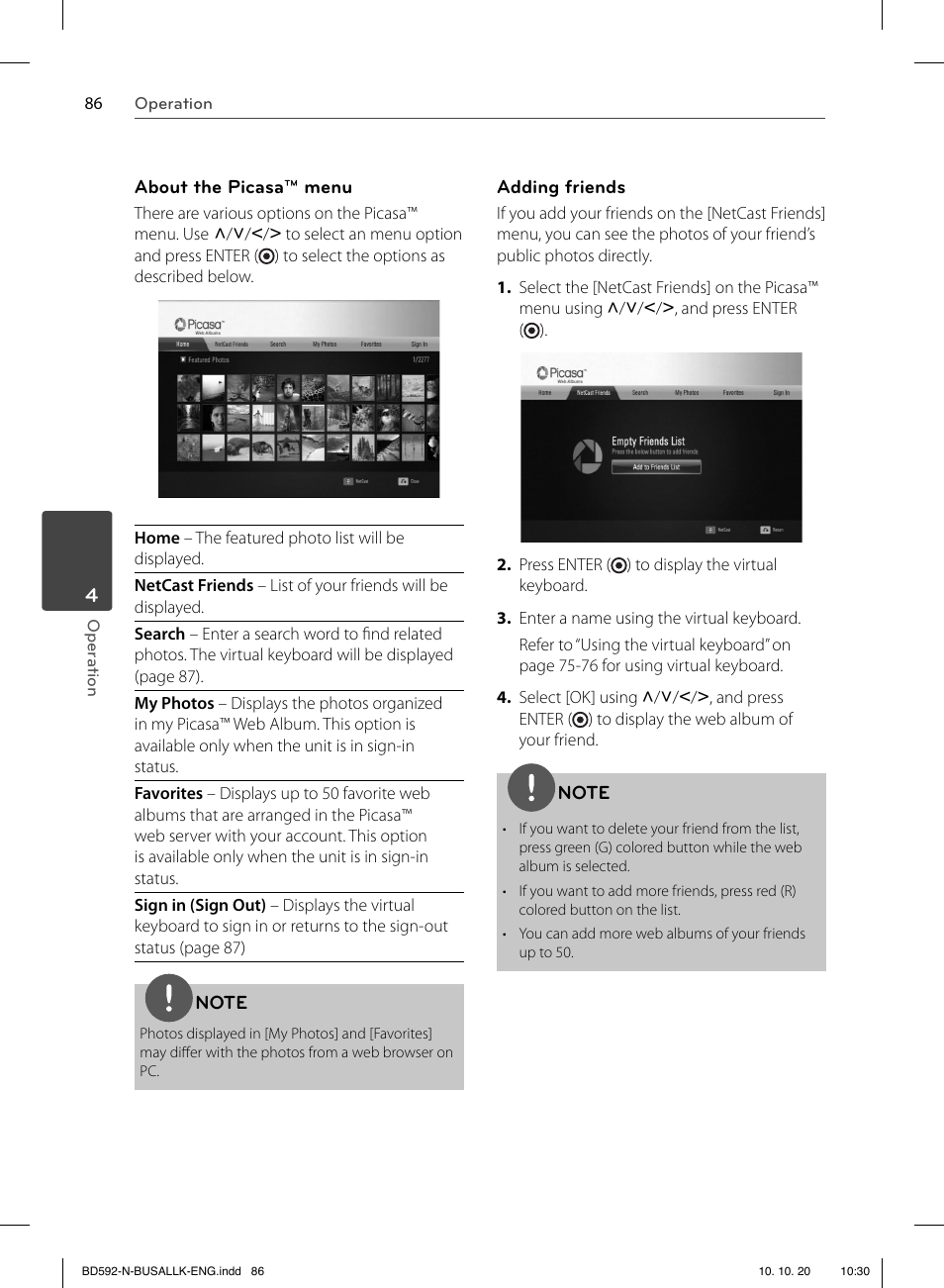 LG BD590 User Manual | Page 86 / 112
