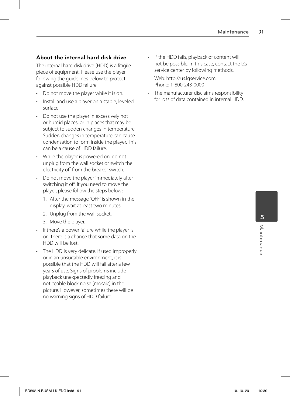 LG BD590 User Manual | Page 91 / 112