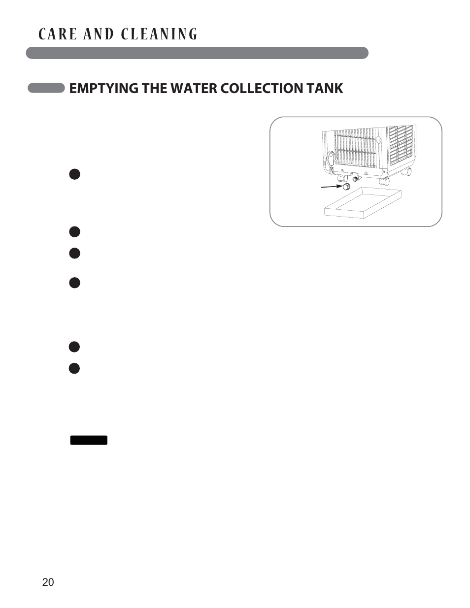 Emptying the water collection tank, Fl apperars in the display, English | LG LP0813WNR User Manual | Page 20 / 26