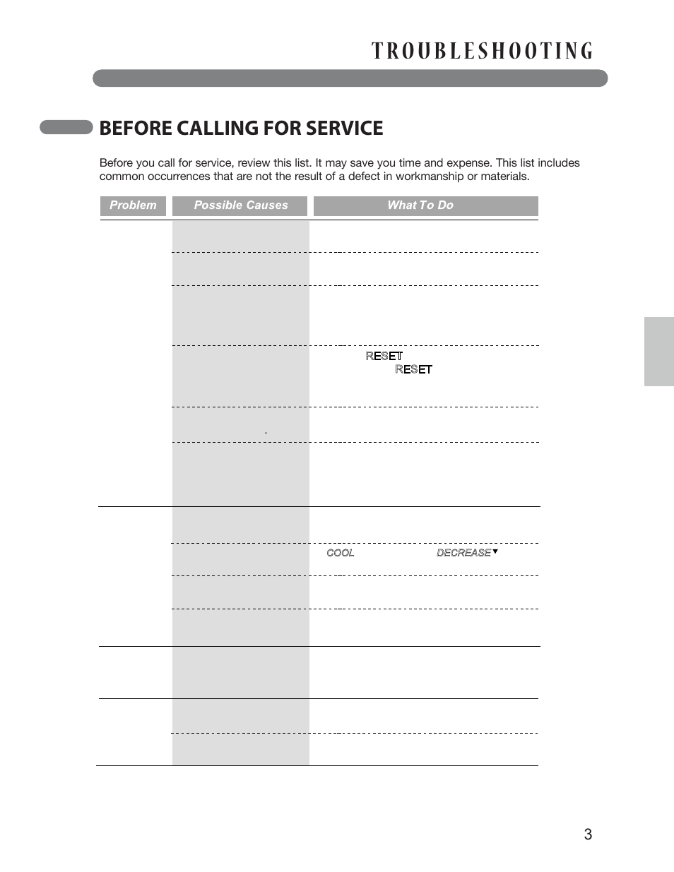 Before calling for service, English | LG LP0813WNR User Manual | Page 23 / 26
