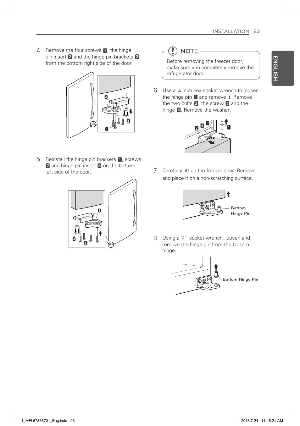English | LG LBC24360SW User Manual | Page 23 / 59