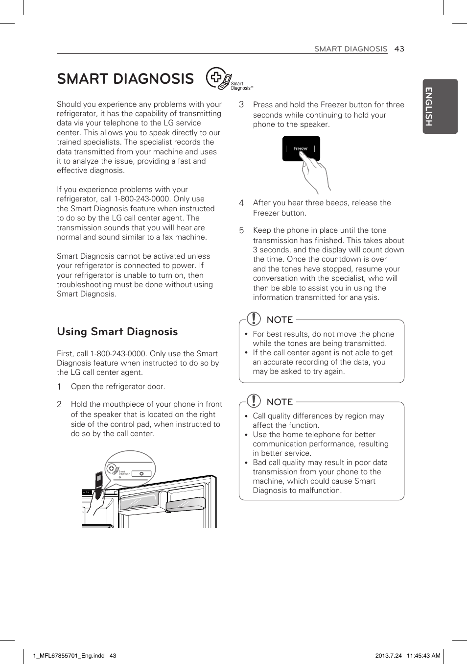 Smart diagnosis, Using smart diagnosis | LG LBC24360SW User Manual | Page 43 / 59