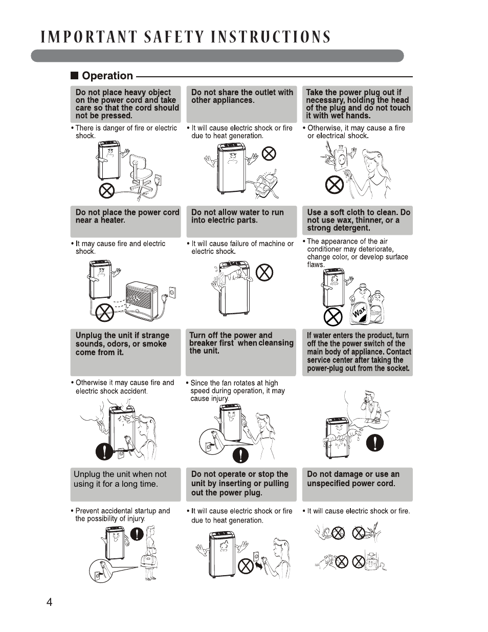 LG LP1013WNR User Manual | Page 4 / 26