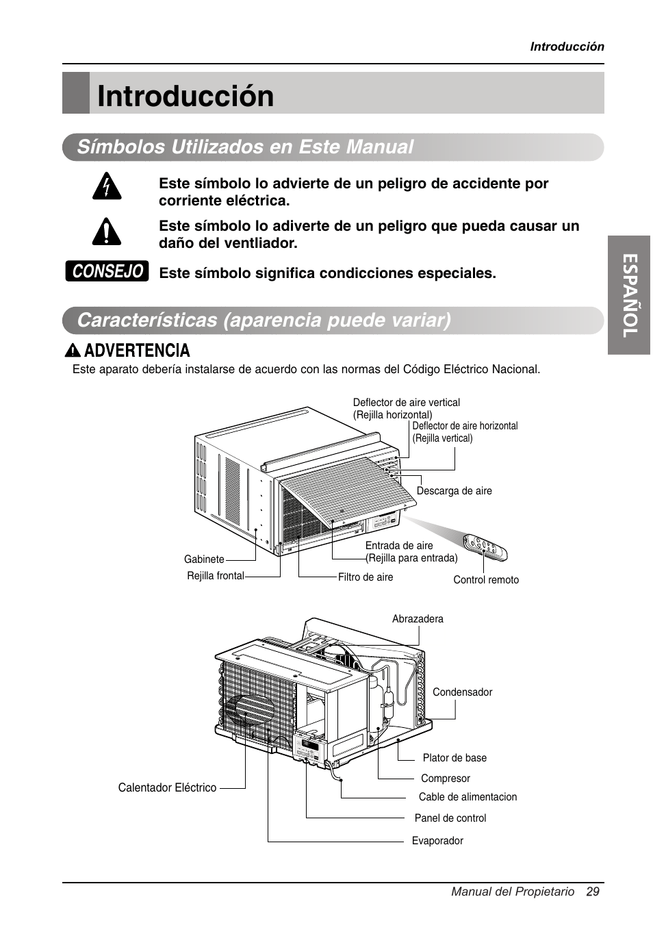 Introducción, Consejo | LG LW1214HR User Manual | Page 29 / 48