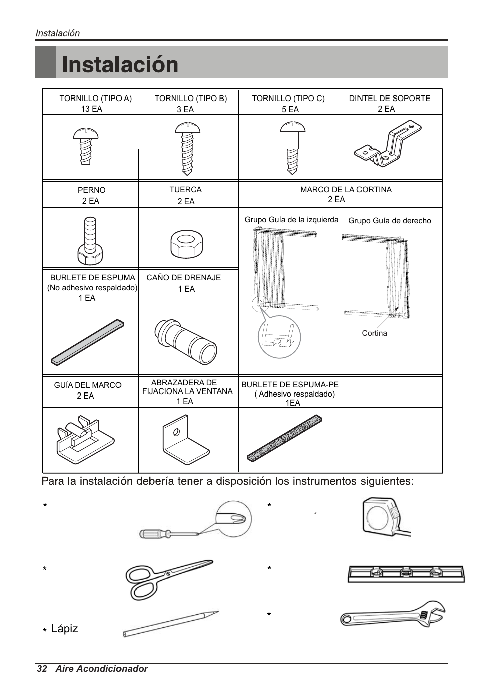 Lapiz | LG LW1214HR User Manual | Page 32 / 48